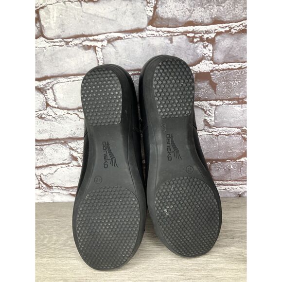 Dansko Fawna Black Milled Nappa Leather Mary Jane Shoes Clog Women's 11M US/42EU - Picture 9 of 16